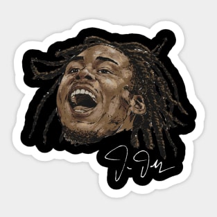 Justin Jefferson Minnesota Portrait Sticker